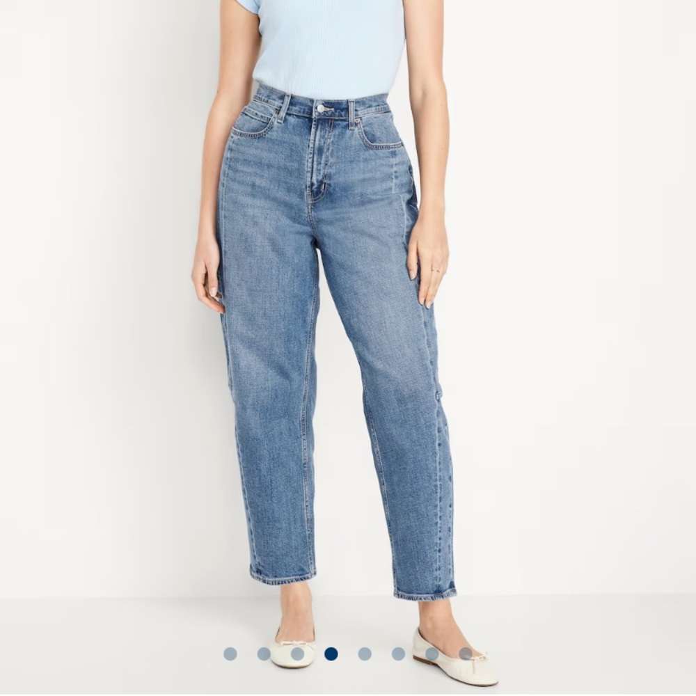 Old Navy Women's High Wasted Barrel Jeans